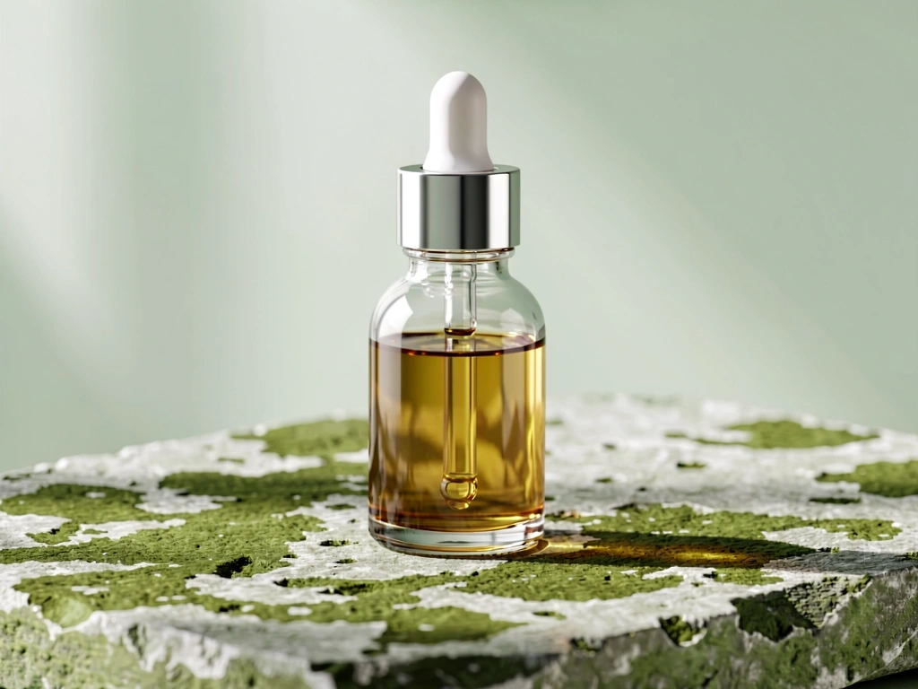 Textura de serum facial natural